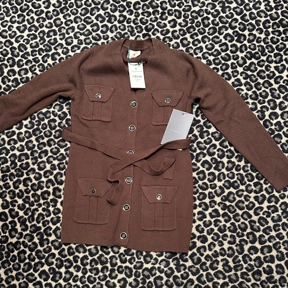 Tuckernuck Brown Cardigan Sweater